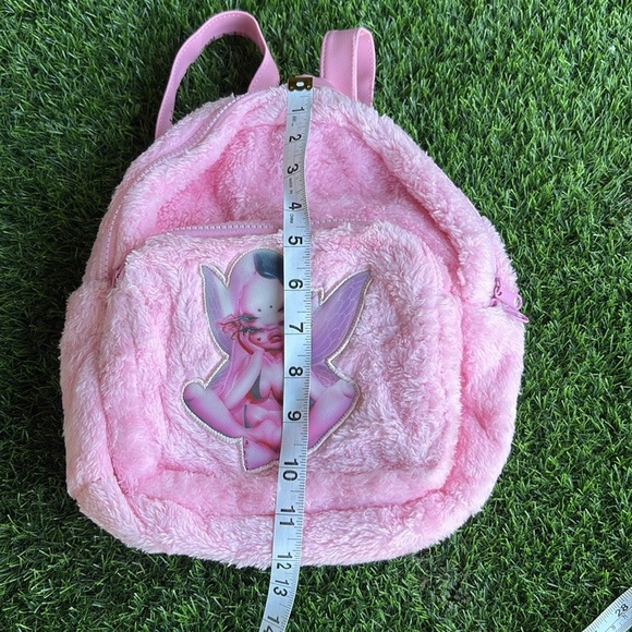 MELANIE MARTINEZ Portals Fuzzy Pink Backpack with Zipper Closure - Picture 4 of 13